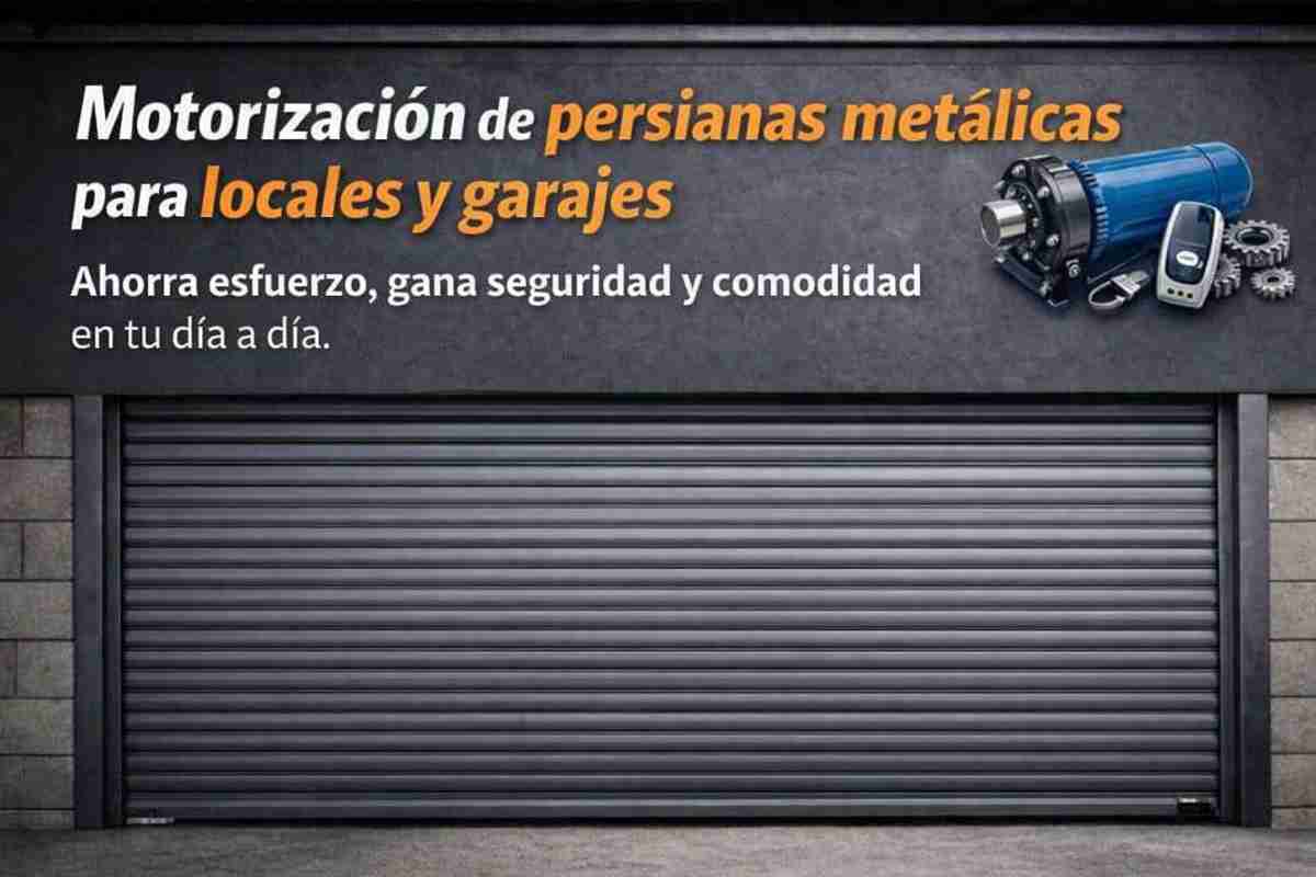 Motorización y reparación de persianas metálicas
