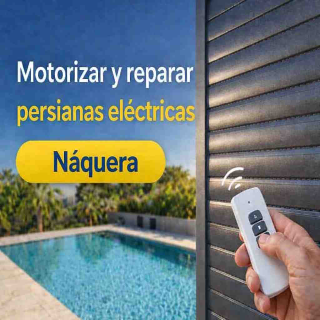 Persiana motorizada no suena el motor en Náquera