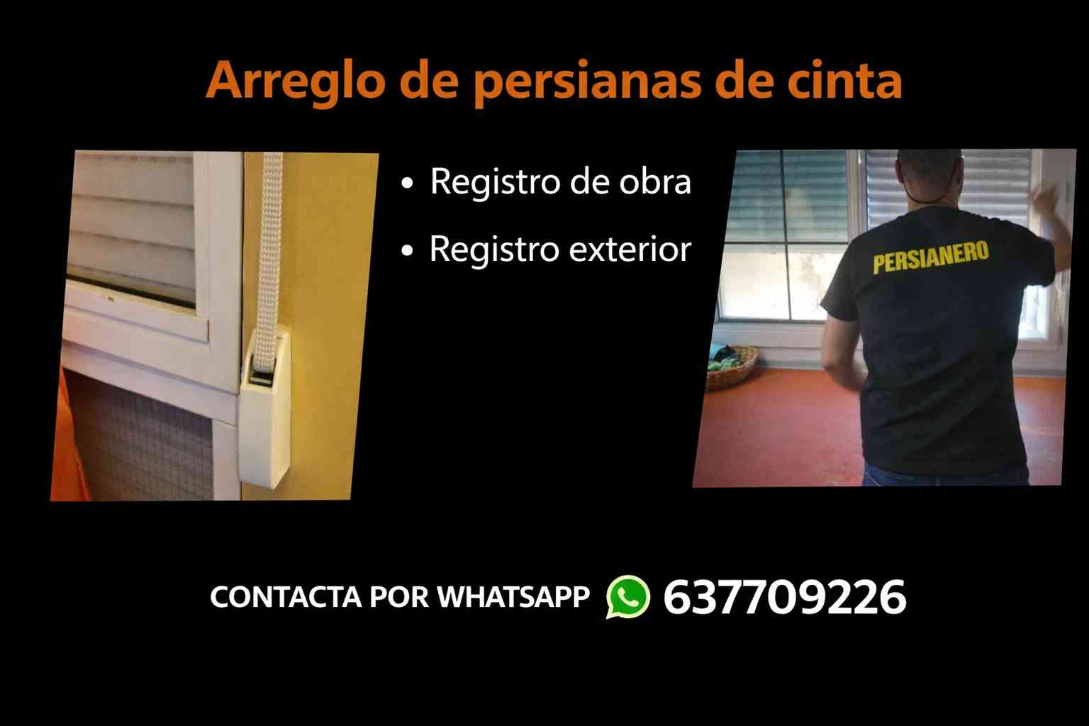 Reparación persianas de cinta