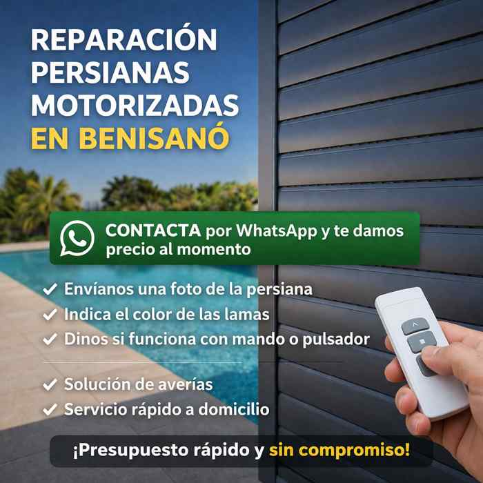 Motorización y reparación persianas